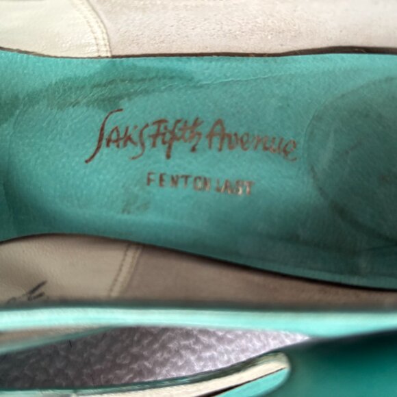 Vintage 1960s Saks Fifth Avenue Mint Green Heels - Picture 9 of 15